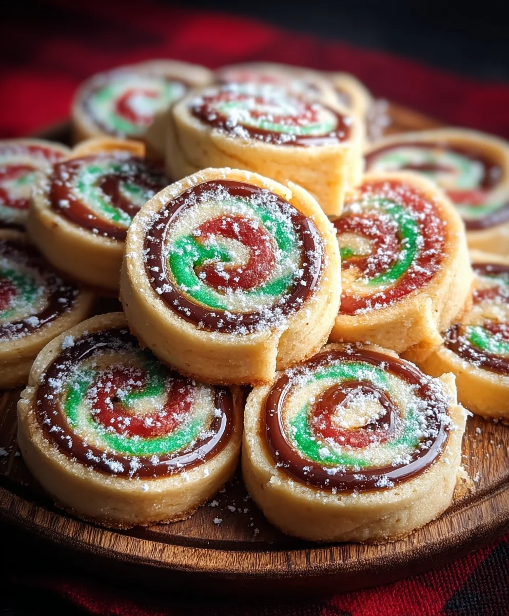 Easy Christmas Cookie Pinwheels- Festive Holiday Treat