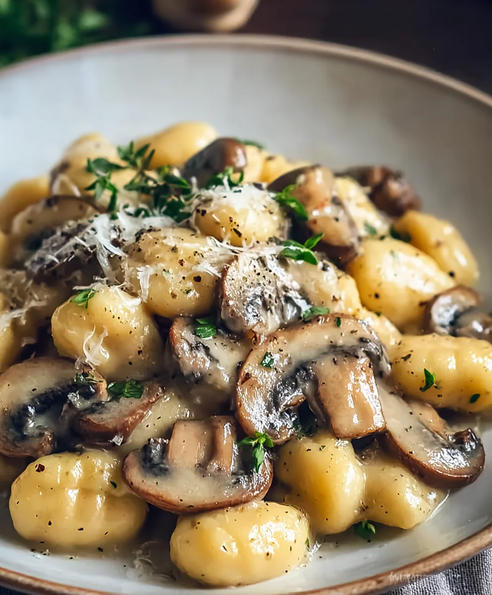 Creamy Mushroom Gnocchi - Quick & Easy Dinner