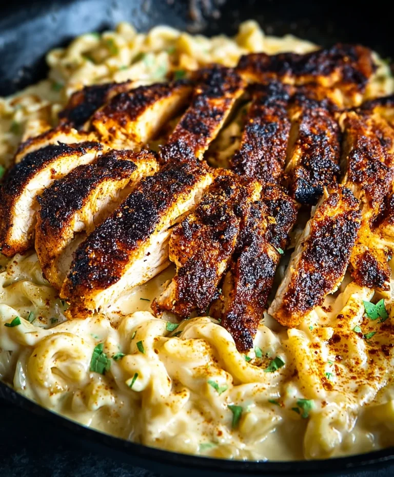 Blackened Cajun Chicken Alfredo Recipe-Spicy Creamy Pasta