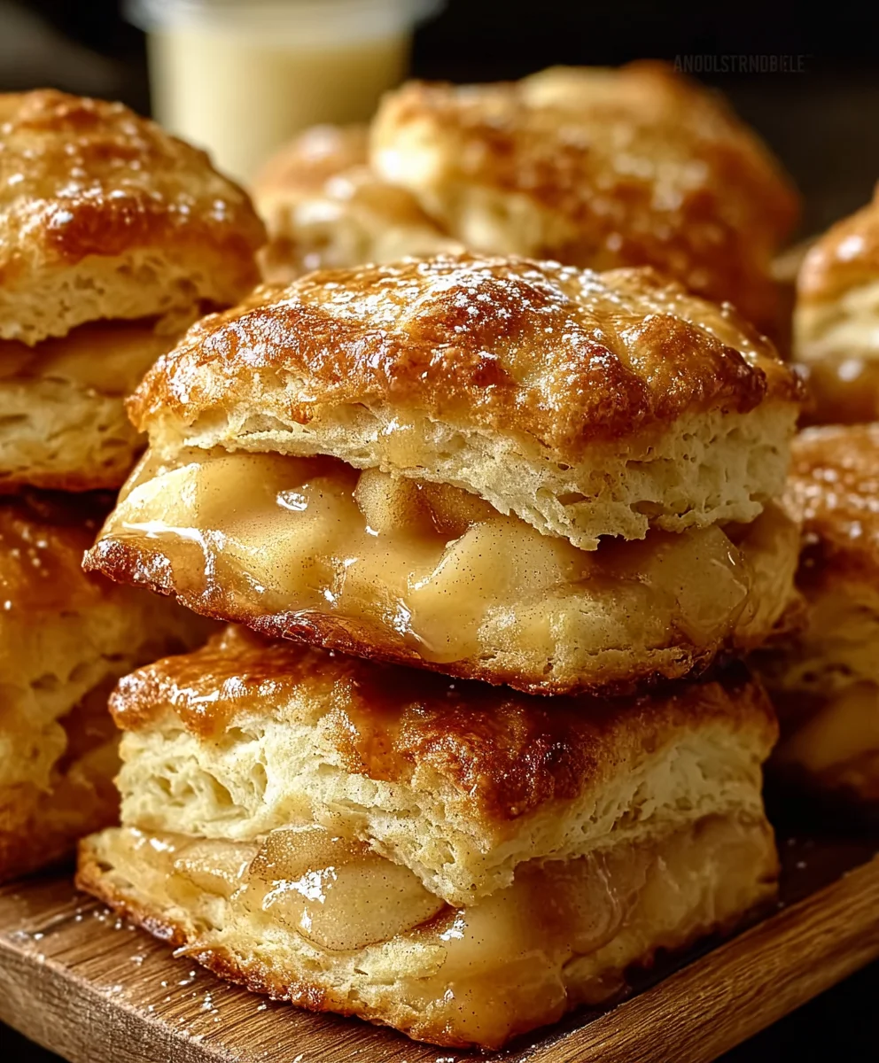 Apple Pie Biscuits-Easy Quick Dessert Recipe
