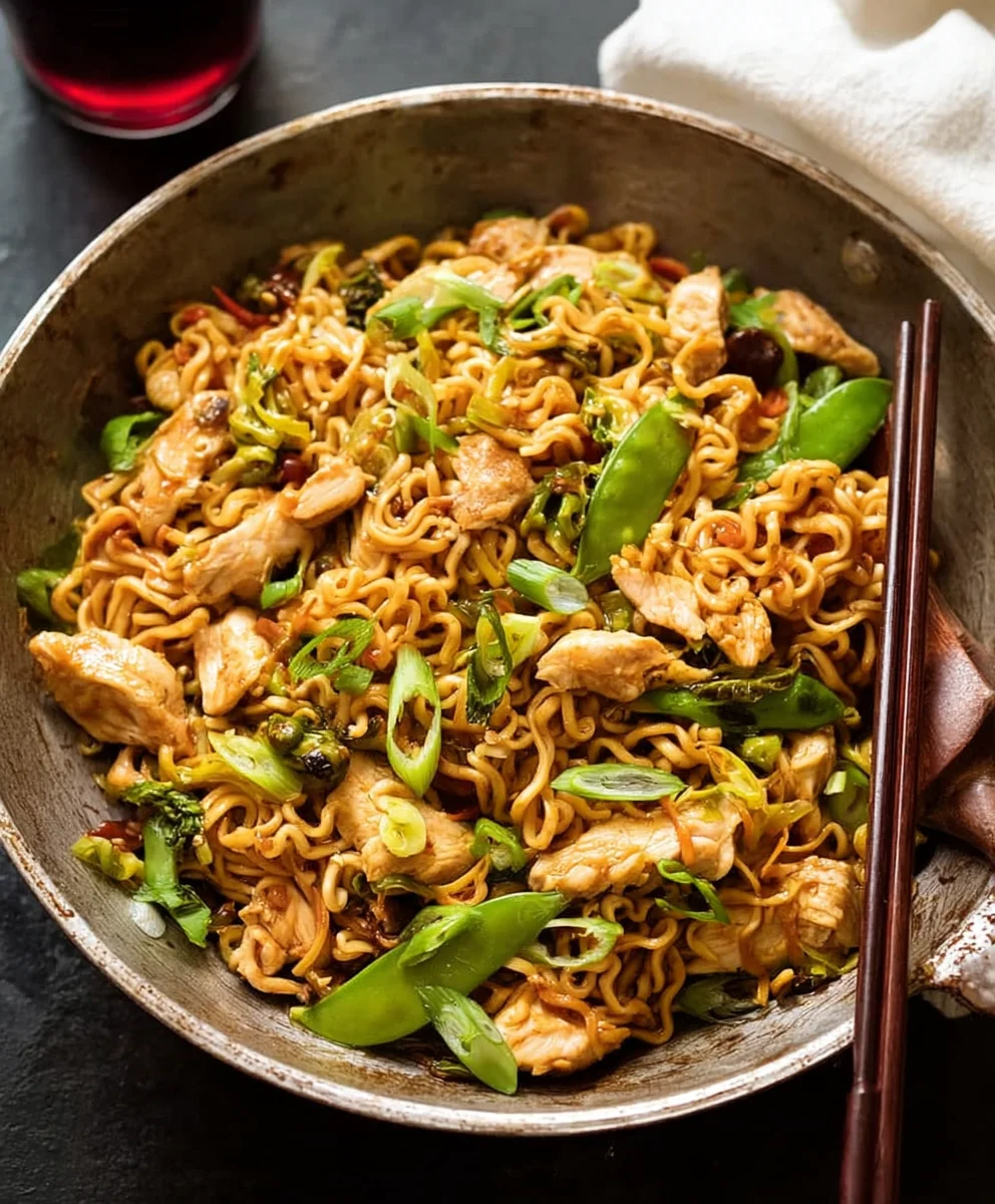 Quick Chicken Ramen Stir Fry Recipe - Easy & Delicious