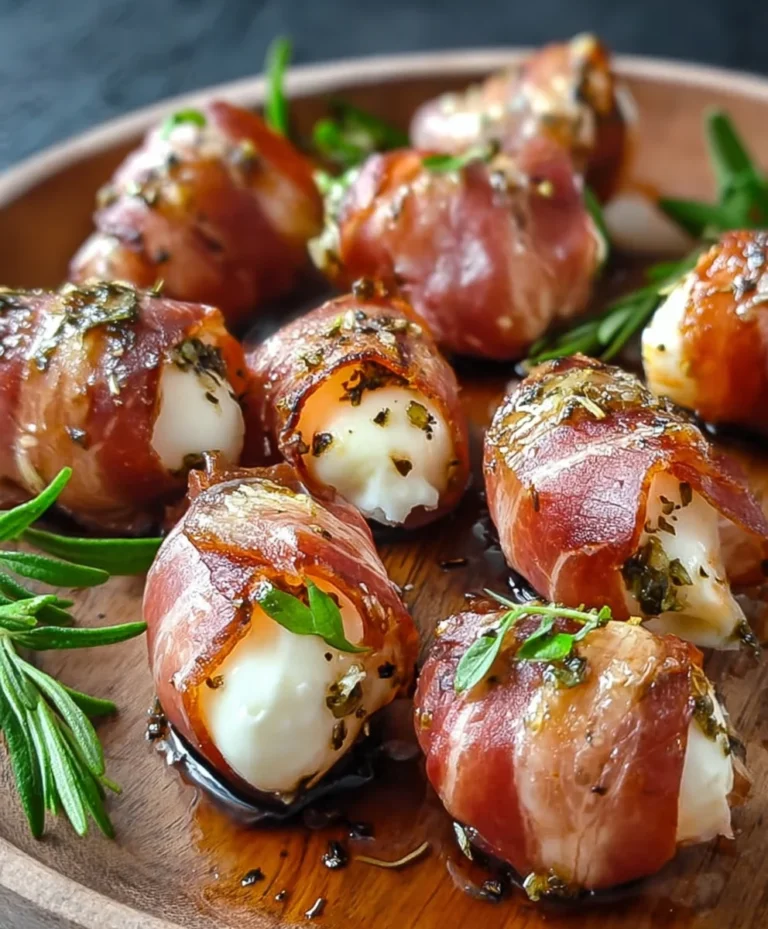 Beef Prosciutto Wrapped Beef Mozzarella Bites – Easy Appetizer