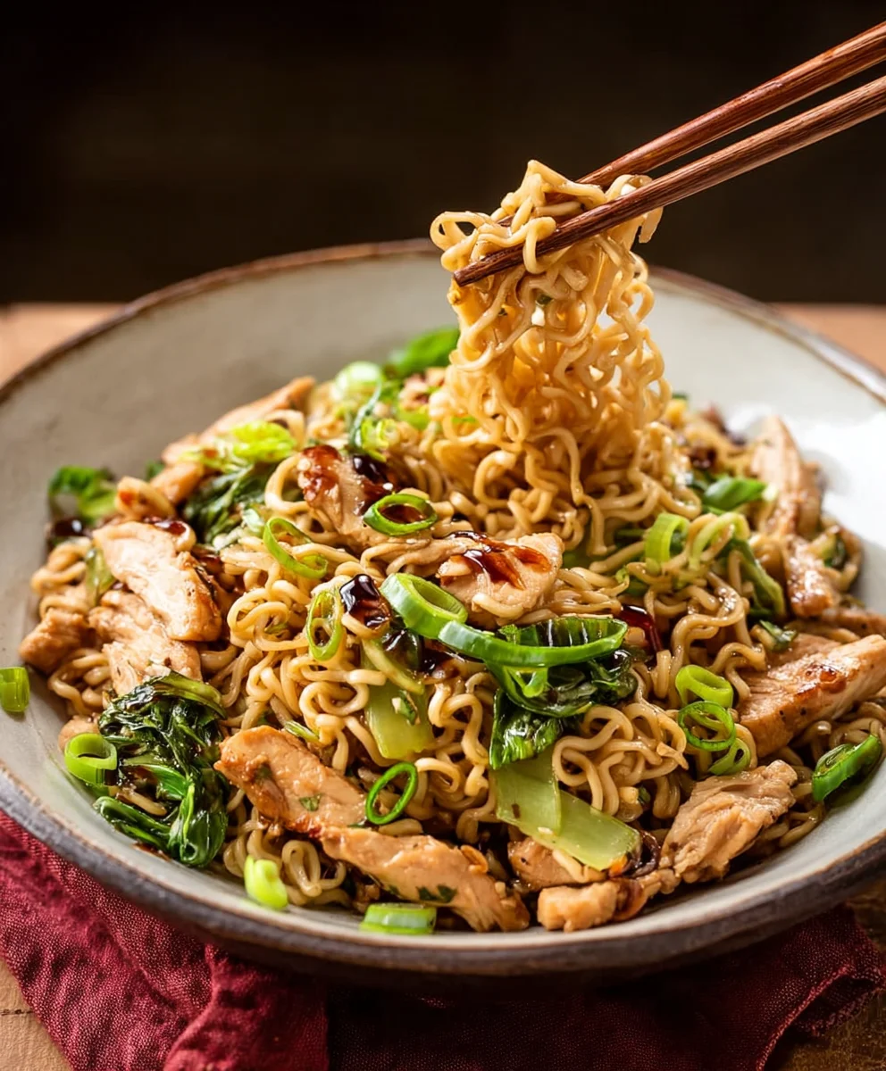 Quick Chicken Ramen Stir Fry Recipe - Easy & Delicious