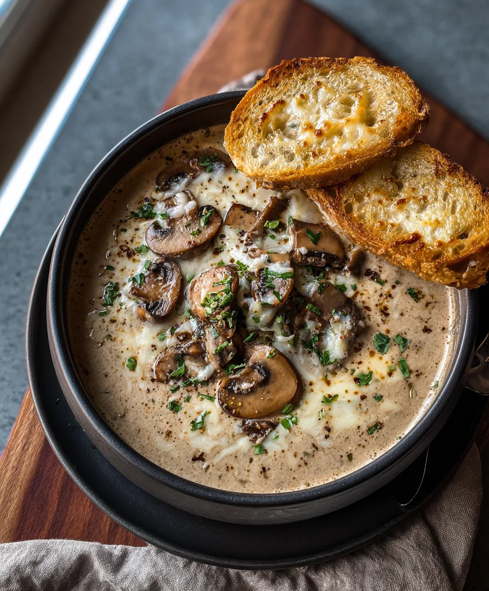 Creamy Mushroom Soup Recipe-Rich & Delicious