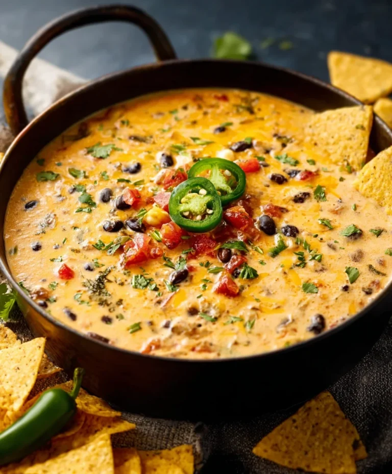 Easy Cowboy Queso-Hearty Beef Dip Recipe