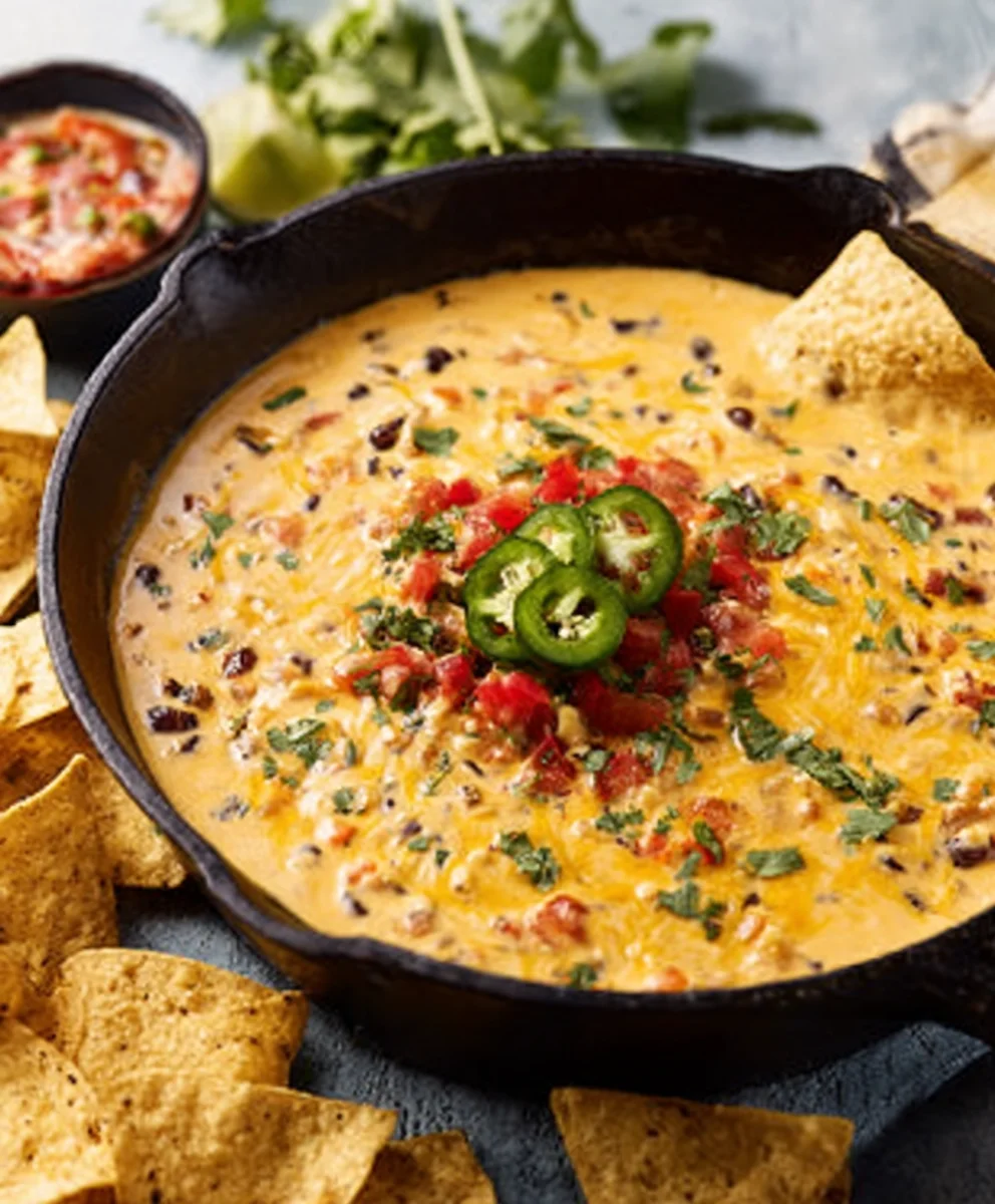 Easy Cowboy Queso-Hearty Beef Dip Recipe