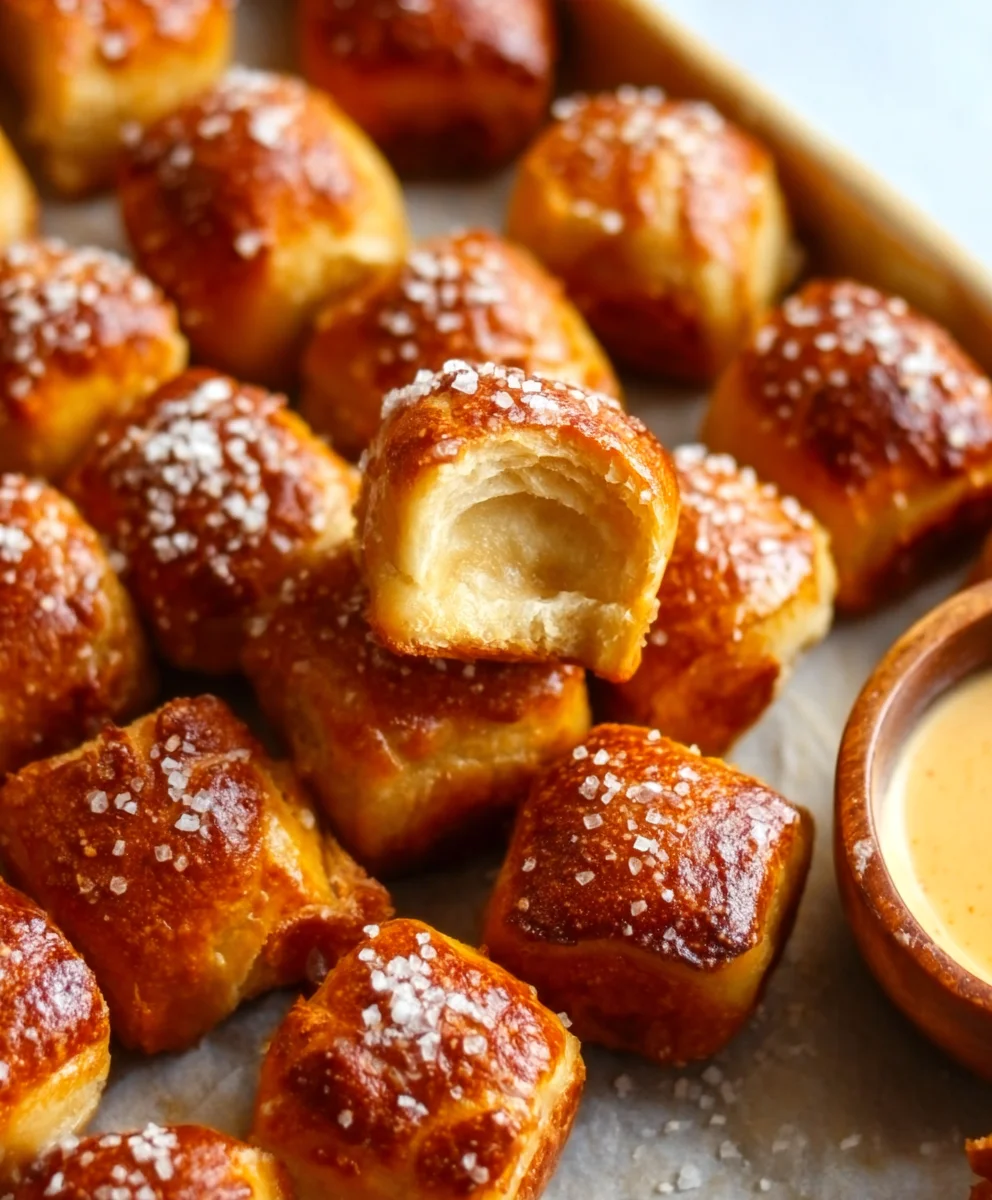 Buttery Soft Pretzel Bites- Easy Delicious Snack