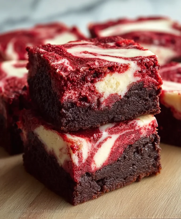 Red Velvet Cheesecake Brownies-Decadent Treat