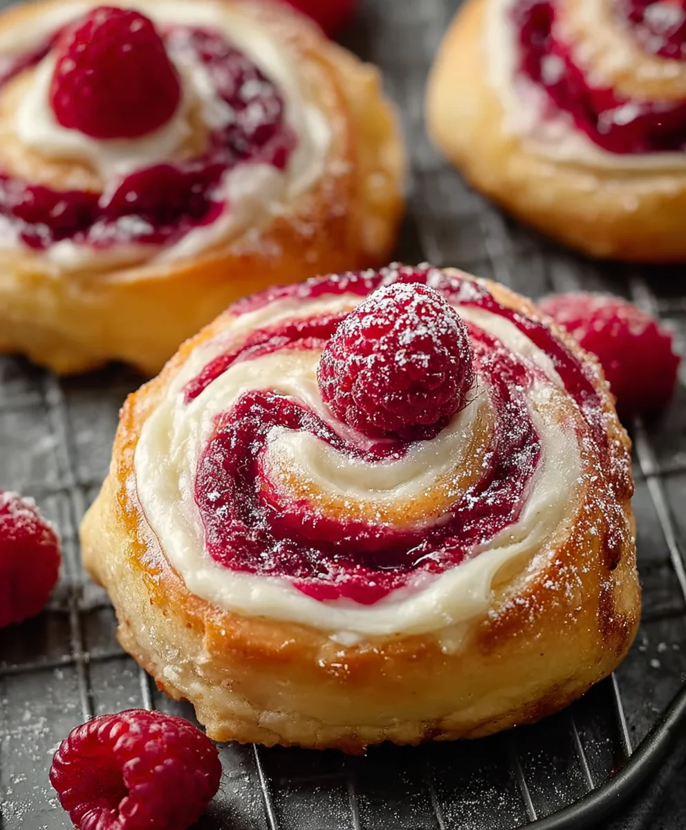 Raspberry Vanilla Swirls - Delicious Easy Treat
