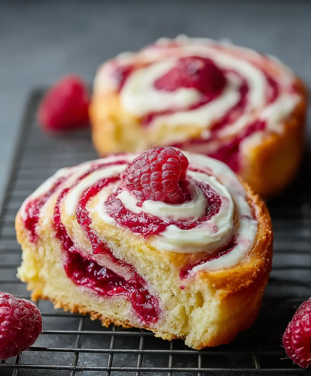 Raspberry Vanilla Swirls - Delicious Easy Treat