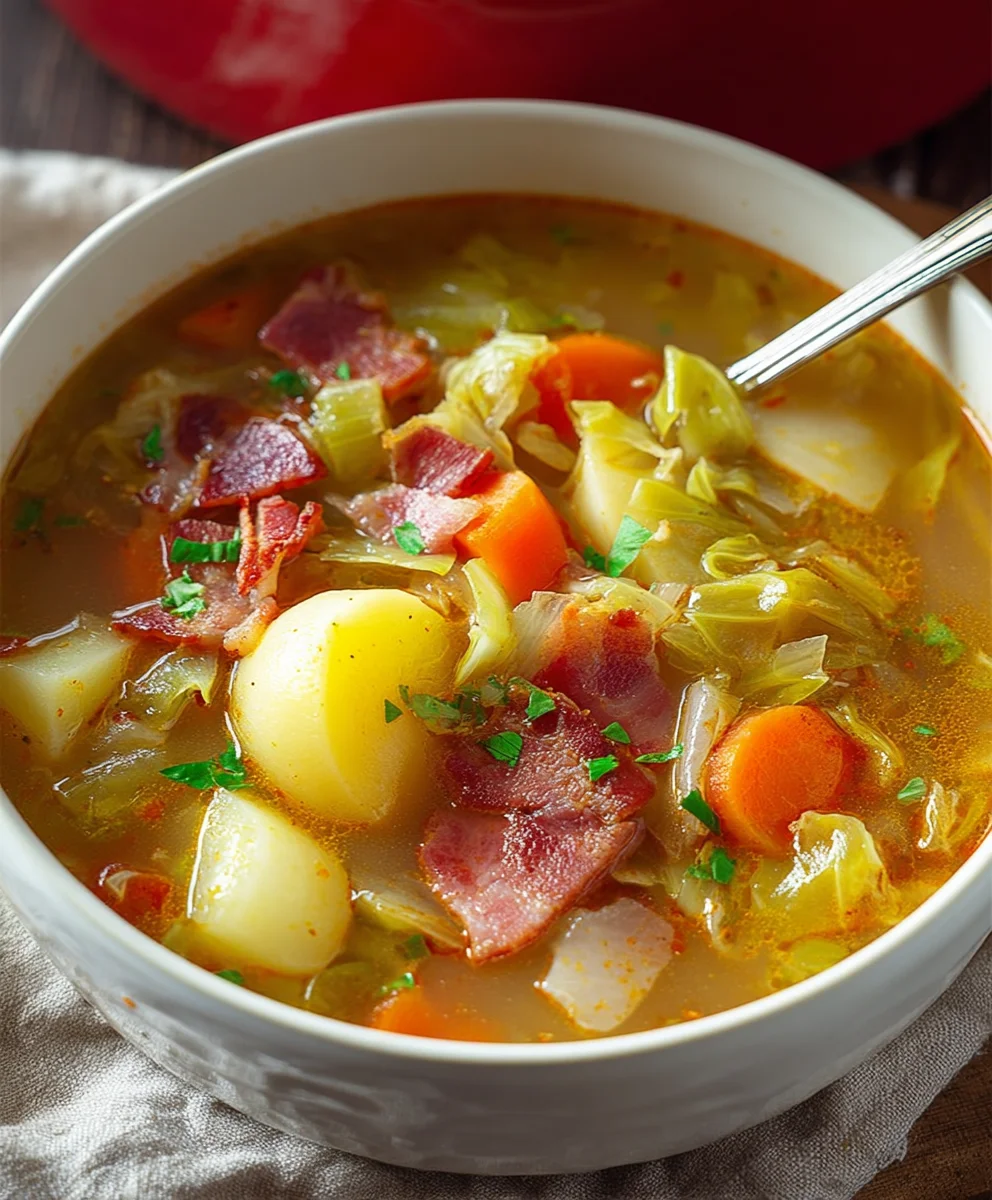 Irish Beef Beef Bacon Cabbage Potato Soup Recipe