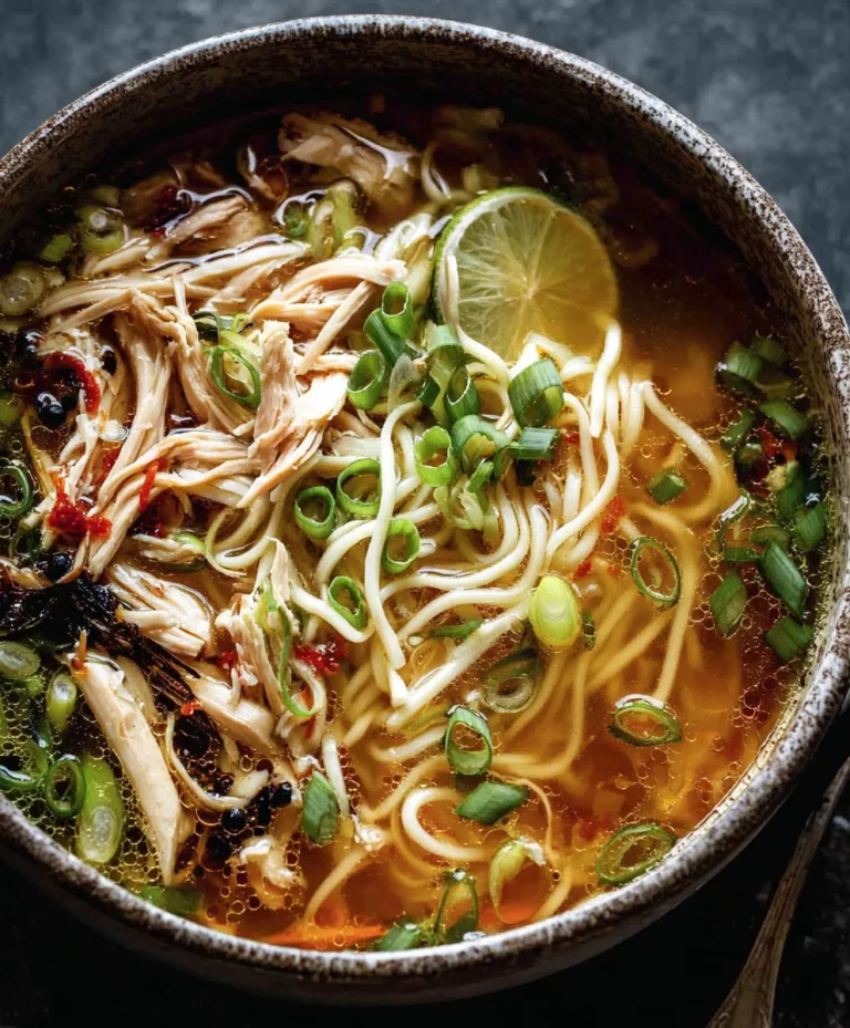 Scallion Chicken Noodle Soup – Aromatic Gin Extract Flavor