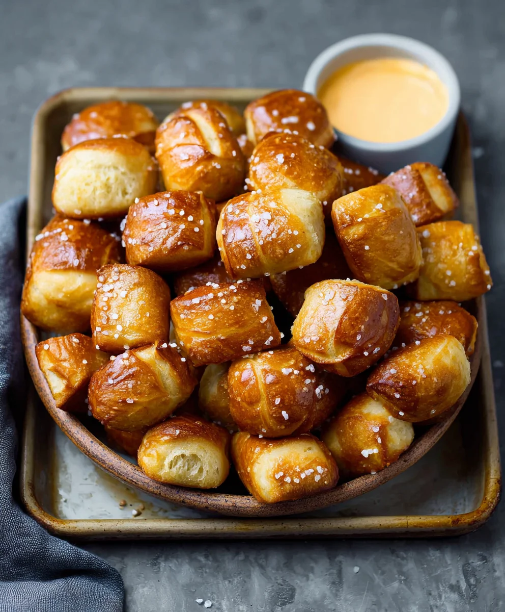 Easy Homemade Soft Pretzel Bites Recipe