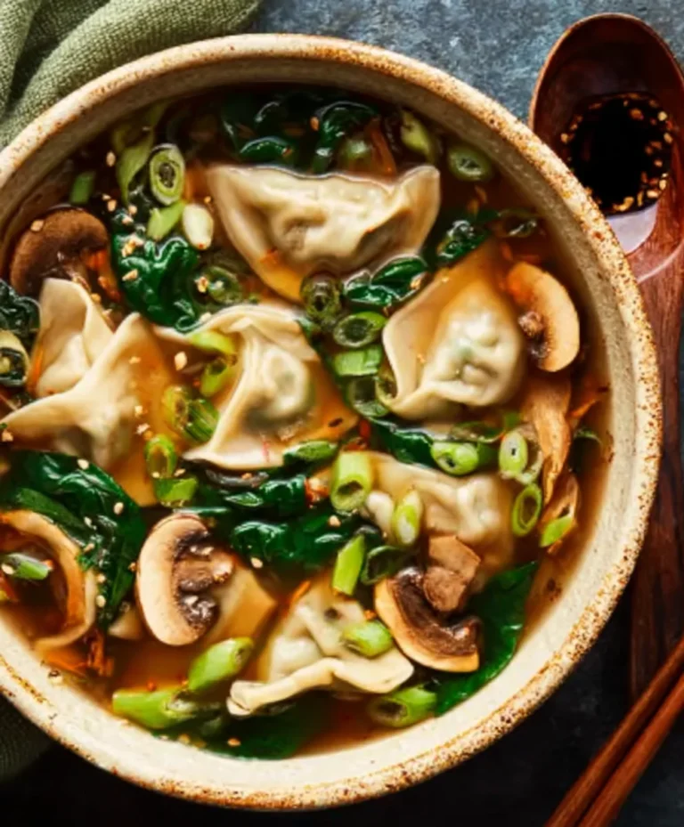Savory Beef Potsticker Soup- Easy & Delicious Recipe