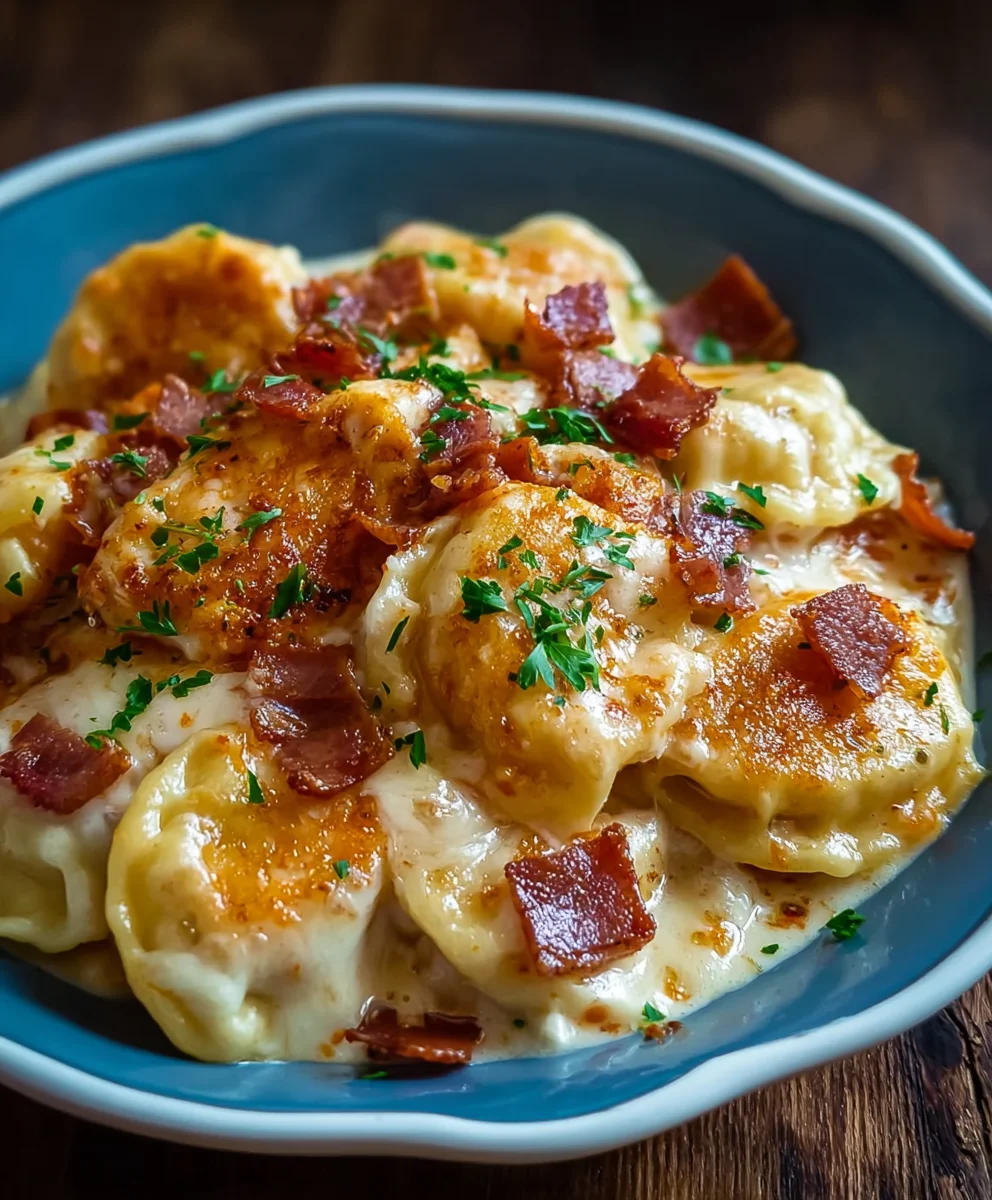Easy Crockpot Pierogi Casserole-Comfort Food Bliss