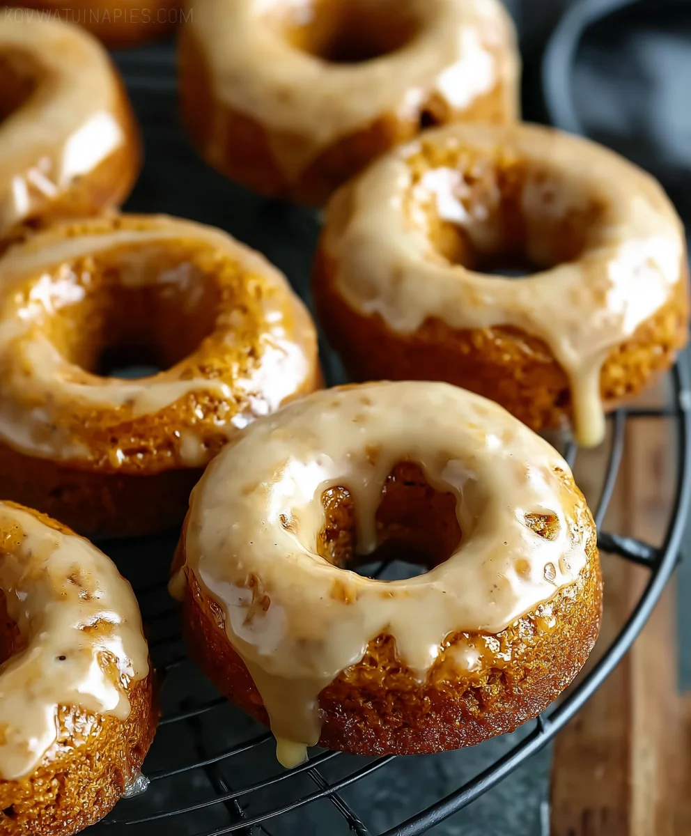 Baked Pumpkin Donuts with Maple Glaze - Easy Fall Treat