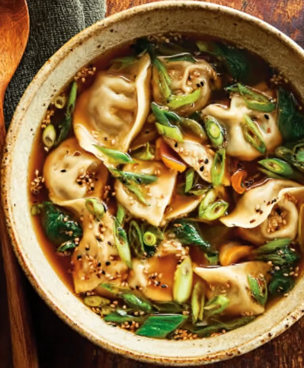 Hearty Beef Potsticker Soup - Easy Comfort Food