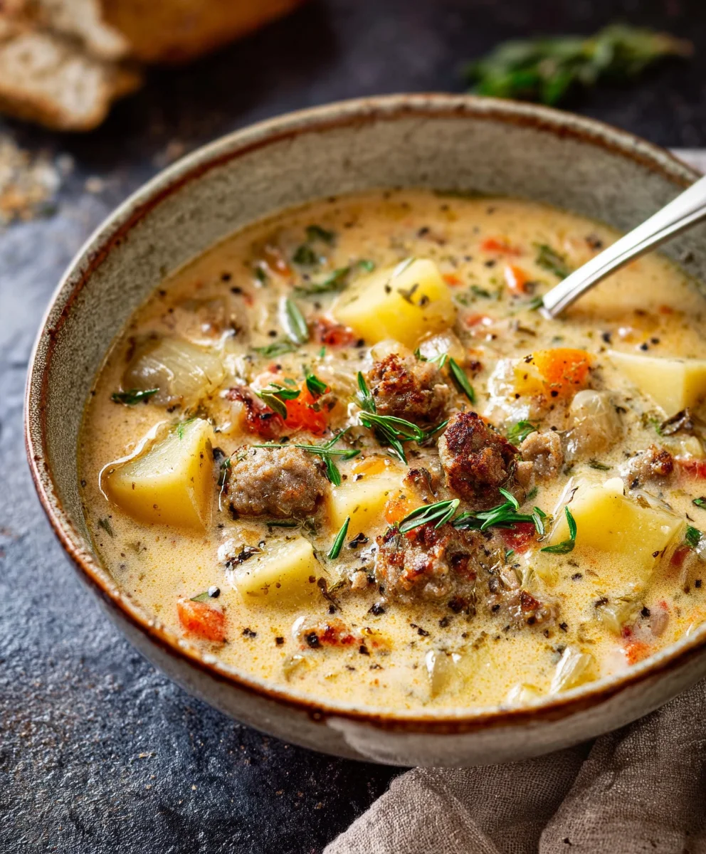 Hearty Potato Beef Chowder Recipe - Easy & Delicious