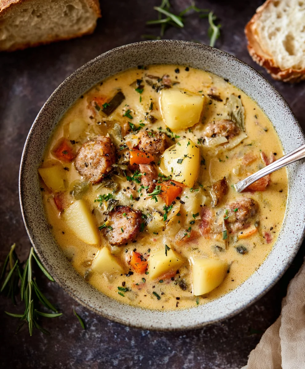 Hearty Beef Sausage Chowder - Easy Comfort Food