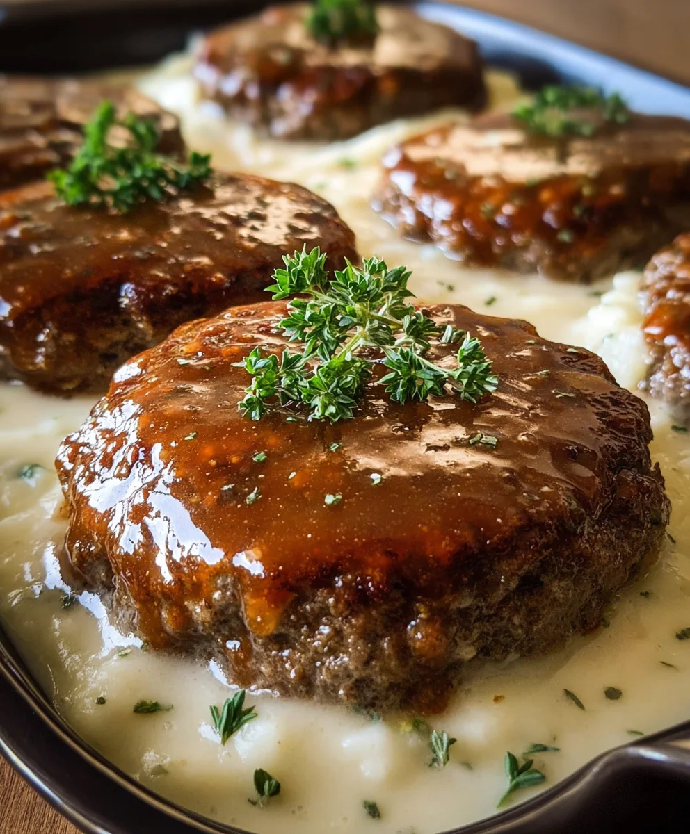 Amish Beef Beef Hamburger Steak Bake-Comfort Food