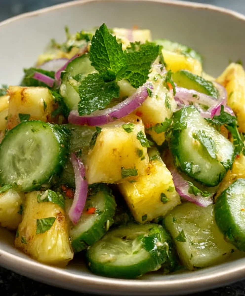 Refreshing Pineapple Cucumber Salad Recipe
