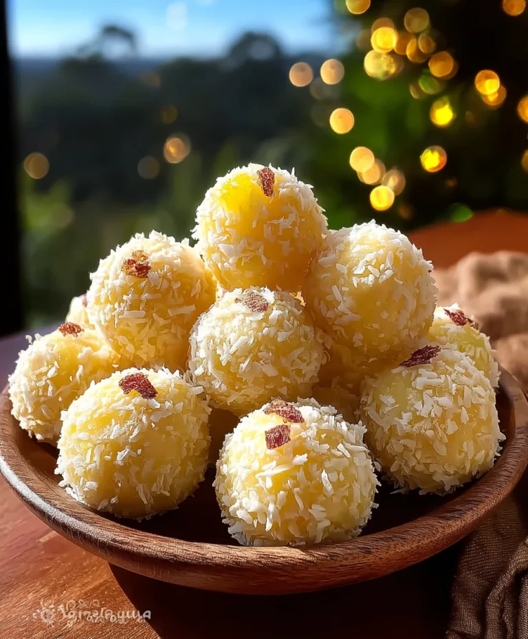 Easy Pineapple Christmas Balls-Festive Holiday Treat