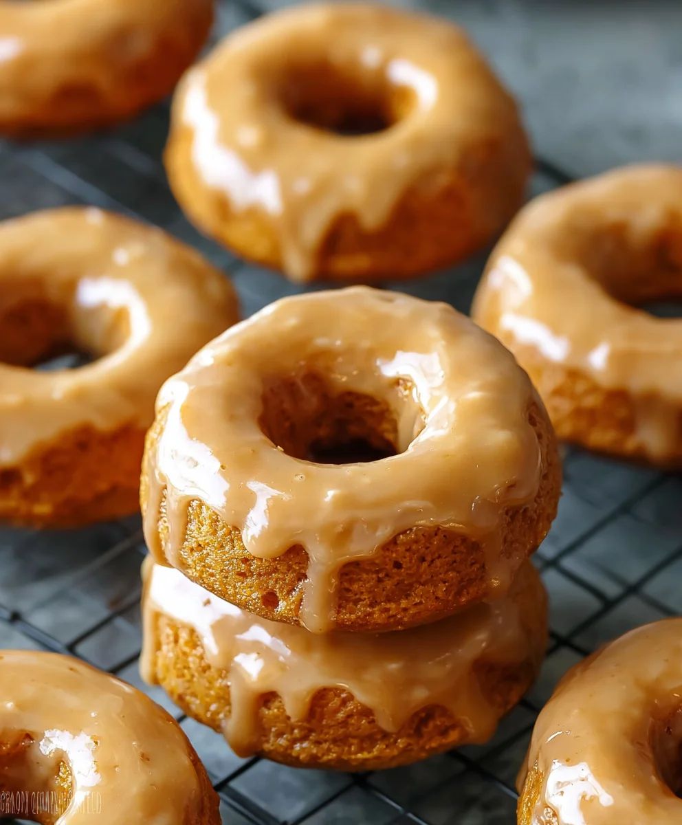 Baked Pumpkin Donuts with Maple Glaze - Easy Fall Treat
