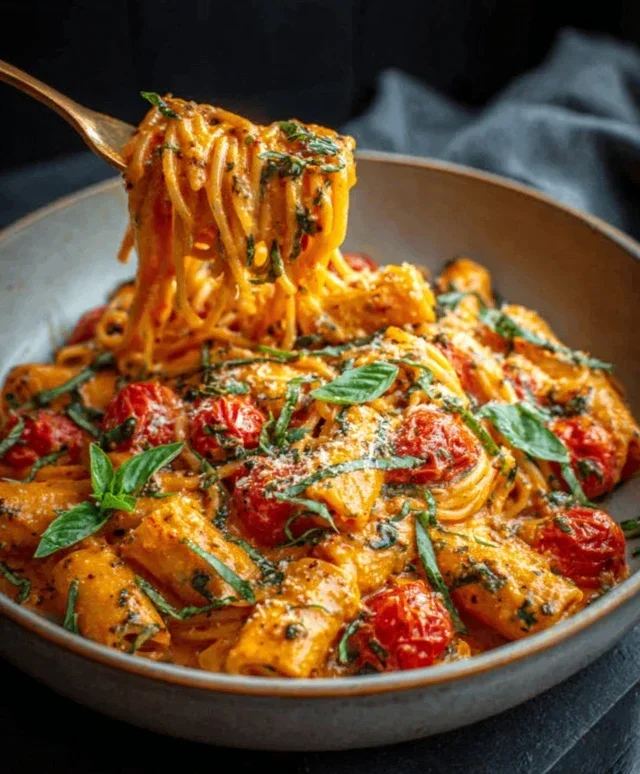 Creamy Tomato Garlic Pasta