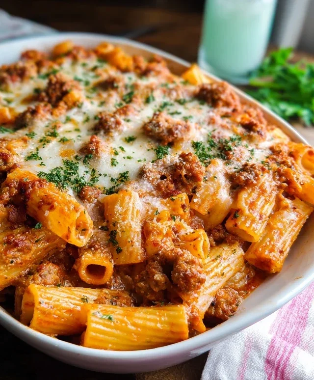 Baked Rigatoni with Sausage