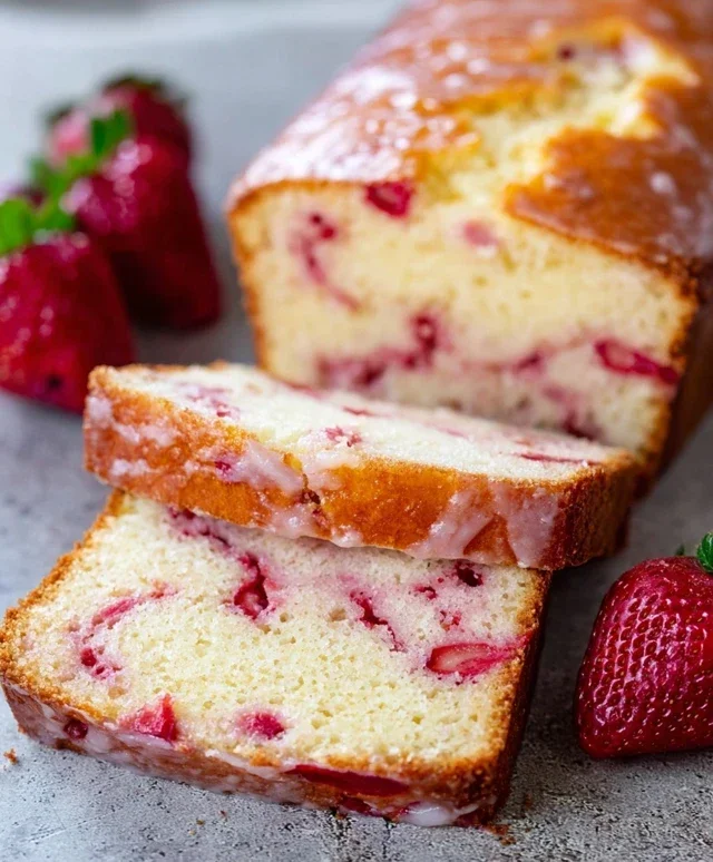 Strawberry Pound Cake