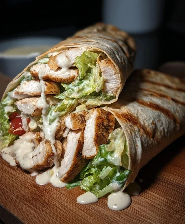 Chicken Caesar Wraps