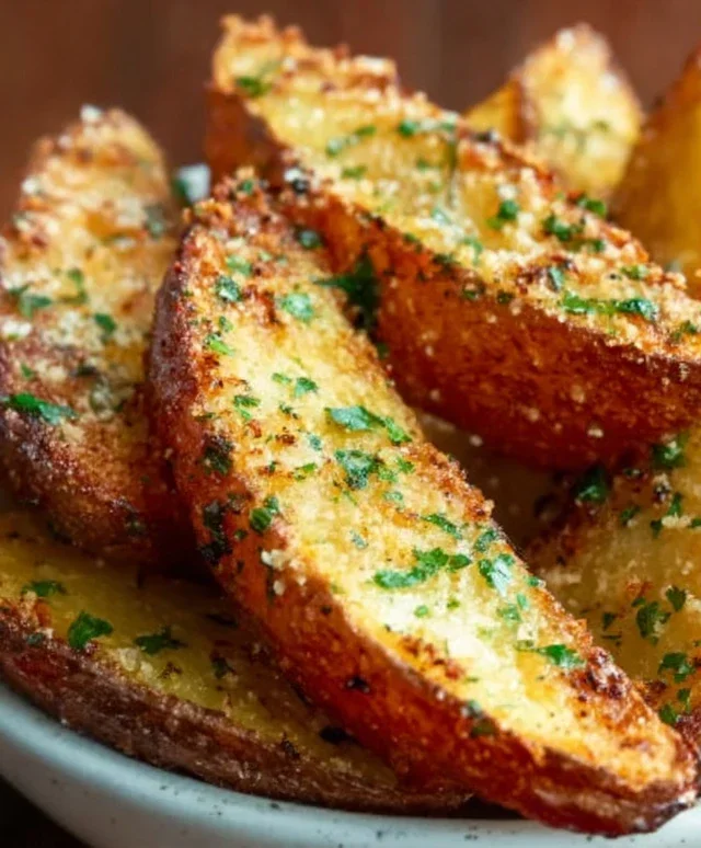 Baked Garlic Parmesan Potato Wedges