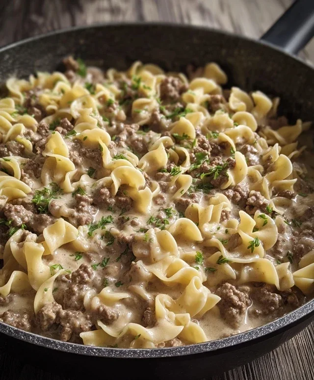 Ground Beef Stroganoff