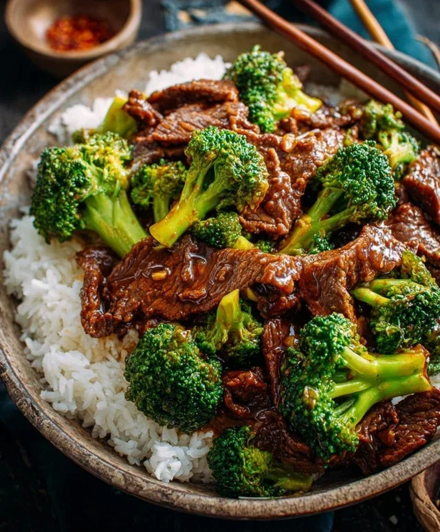 Chinese Beef and Broccoli (牛肉炒西兰花)