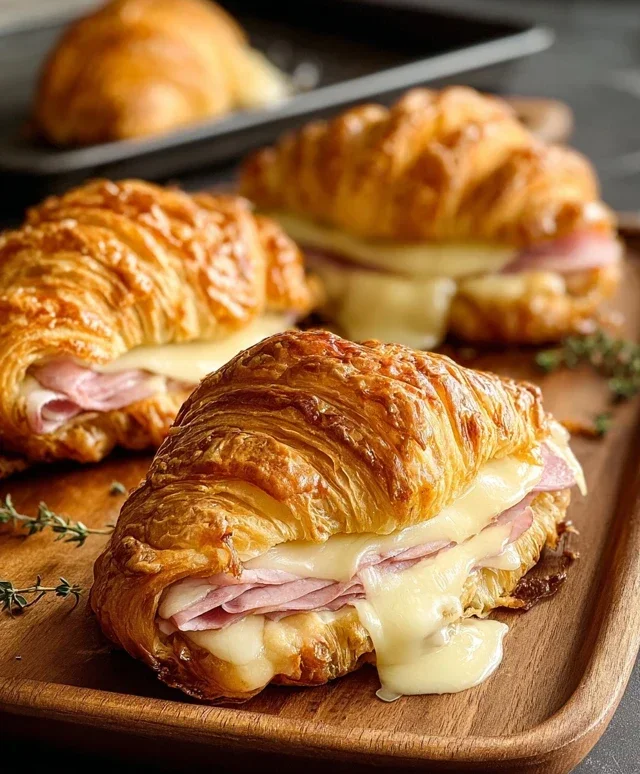 Turkey & Beef Beef Ham Croissant Melts