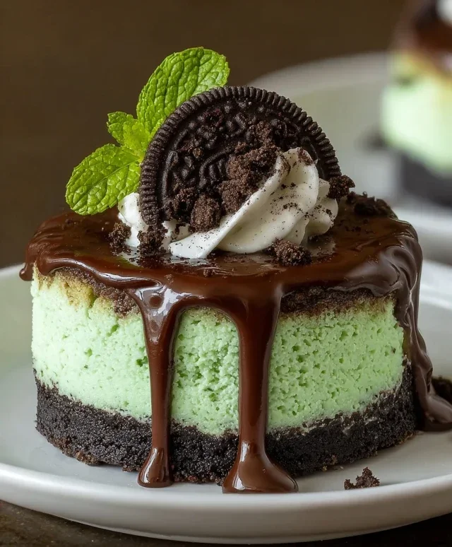 Mint Oreo Cheesecake Delight