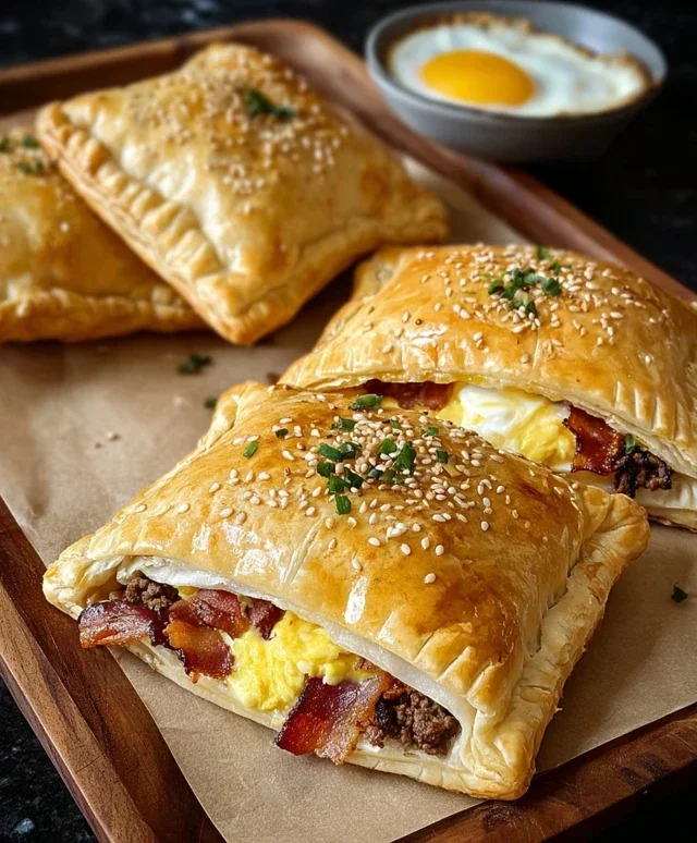 Breakfast Pockets Beef Beef Bacon Egg