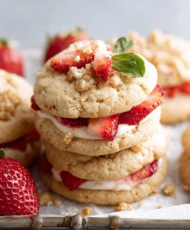 Strawberry Shortcake Cookies