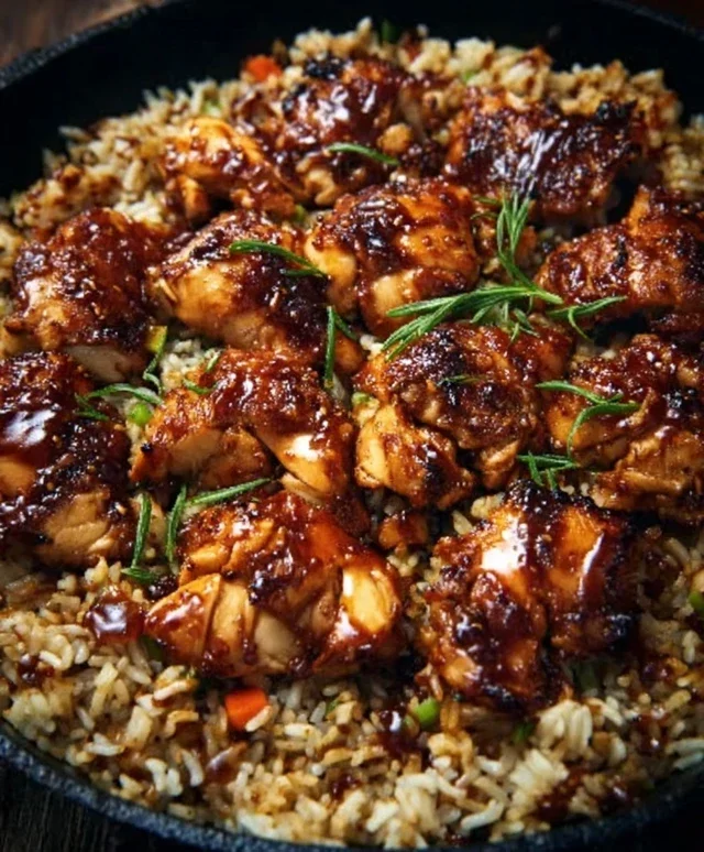 One-Pan Bold Honey BBQ Chicken Rice