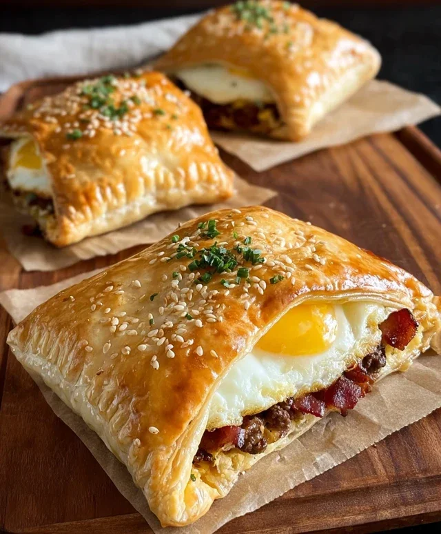 Breakfast Pockets Beef Beef Bacon Egg