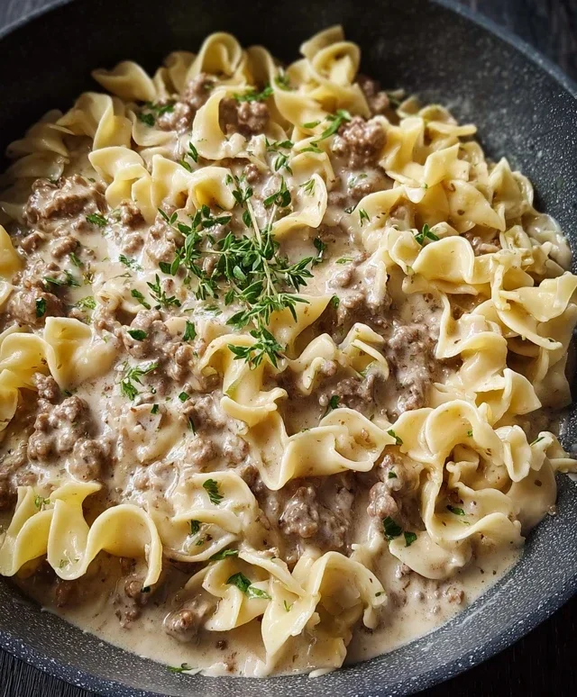 Ground Beef Stroganoff
