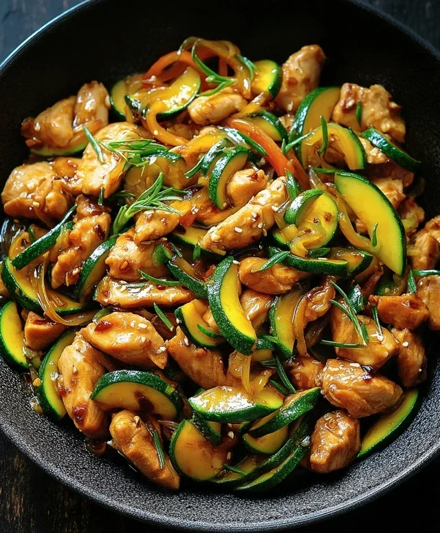 Chicken Zucchini Stir Fry