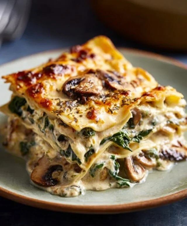 Mushroom And Spinach Lasagna Recipe