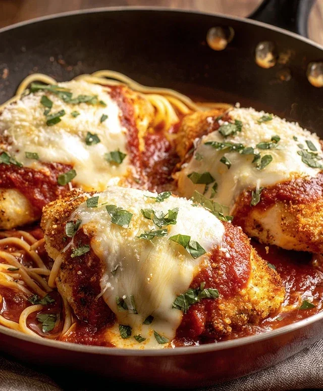 Stuffed Chicken Parmesan Dish