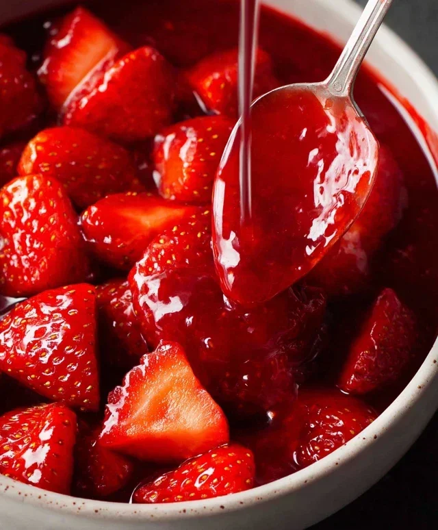 Fresh Strawberry Sauce (Strawberry Topping)