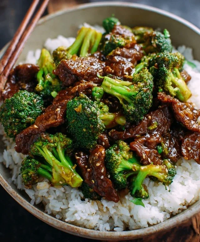Chinese Beef and Broccoli (牛肉炒西兰花)