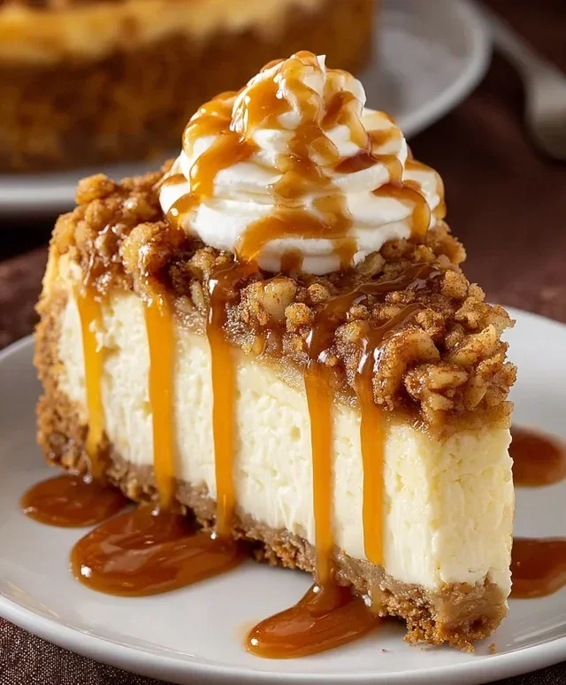 Apple Crisp Cheesecake Delight