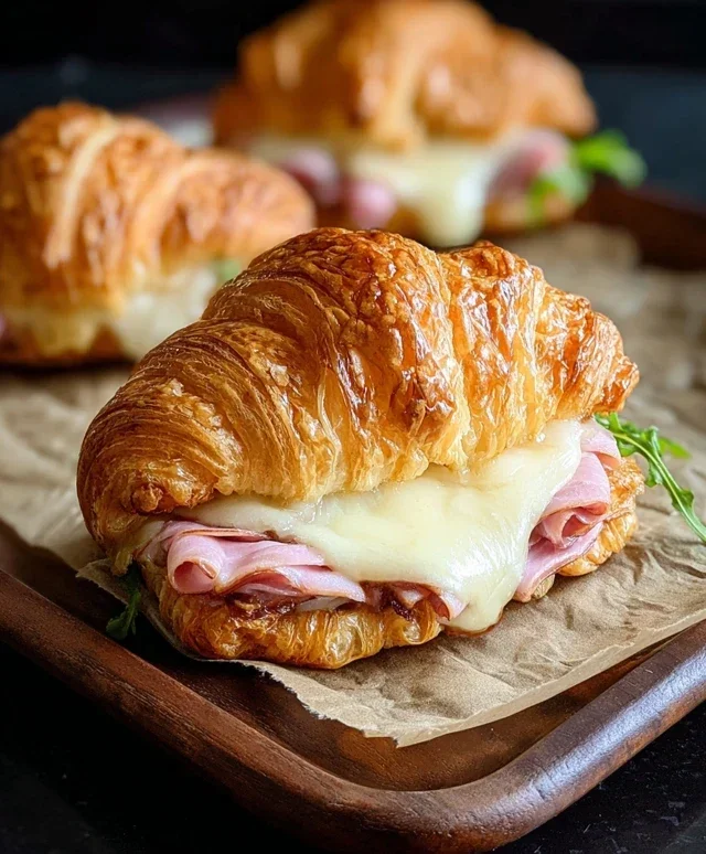 Turkey & Beef Beef Ham Croissant Melts