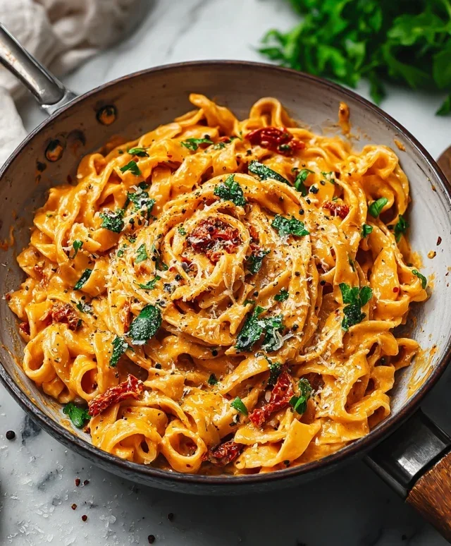Vegan Creamy Sun Dried Tomato Pasta Recipe