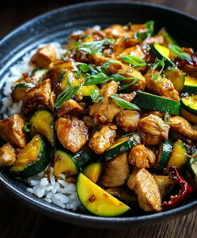 Chicken Zucchini Stir Fry
